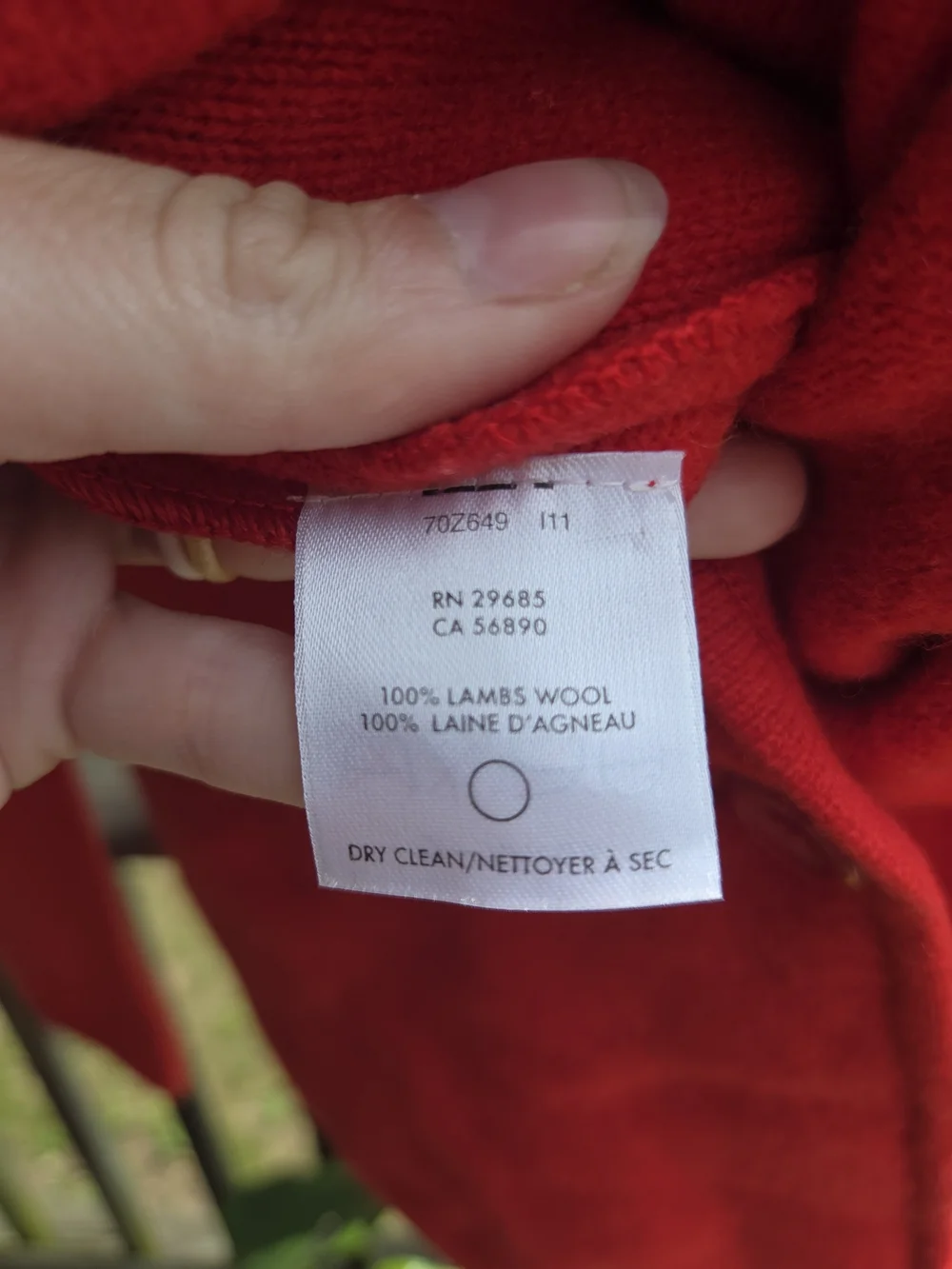 Pendleton Bright Red Wool-Blend Blazer